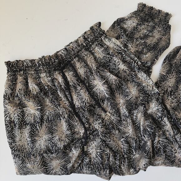 Antik Batik Free People Metallic Silver Pull On Jogger Grace Pants Size XS - Picture 2 of 9